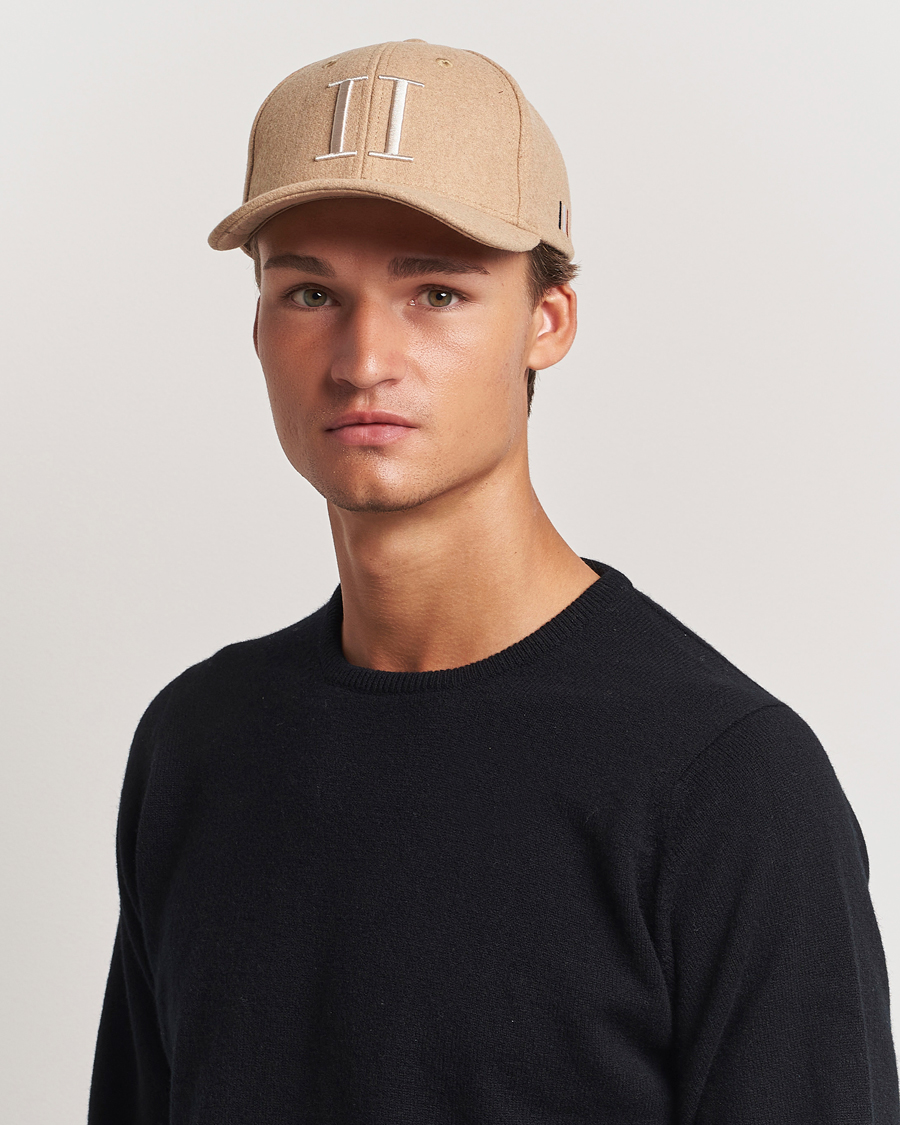 Herren | Les Deux Encore Wool Baseball Cap Dark Sand Melange | LES DEUX | Encore Wool Baseball Cap Dark Sand Melange