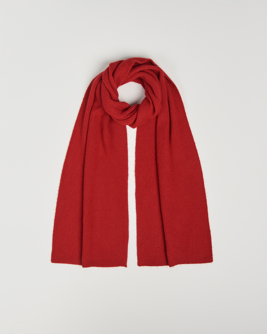 Herren | Le Bonnet Lambswool/Caregora Scarf Framboise | Le Bonnet | Lambswool/Caregora Scarf Framboise