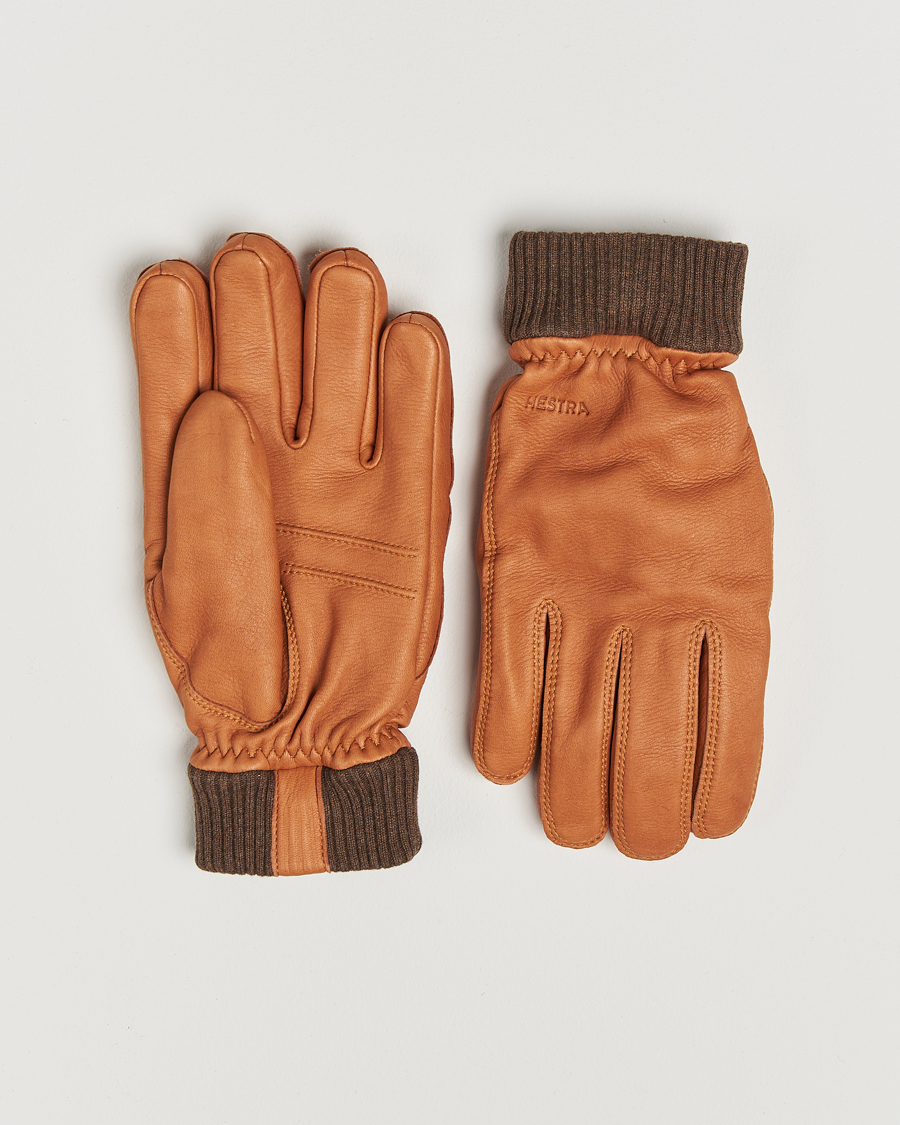 Herren | Handschuhe | Hestra | Tore Deerskin Primaloft Lined Glove Cognac