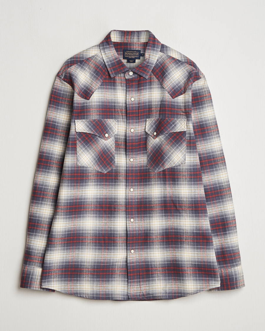 Herren | Hemden | Pendleton | Wyatt Flannel Shirt Navy Plaid