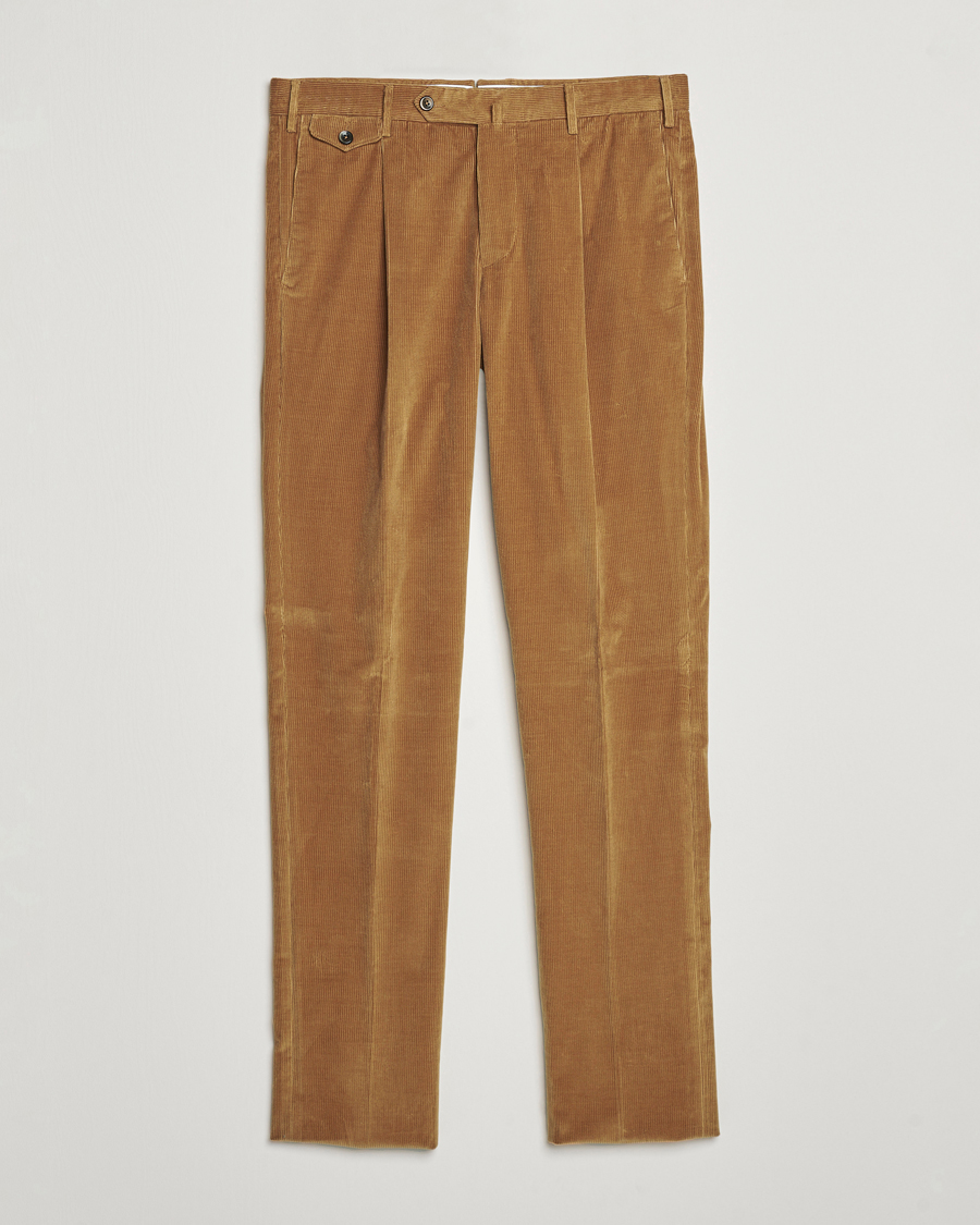 Herren | Hosen | PT01 | Slim Fit Corduroy Trousers Brown