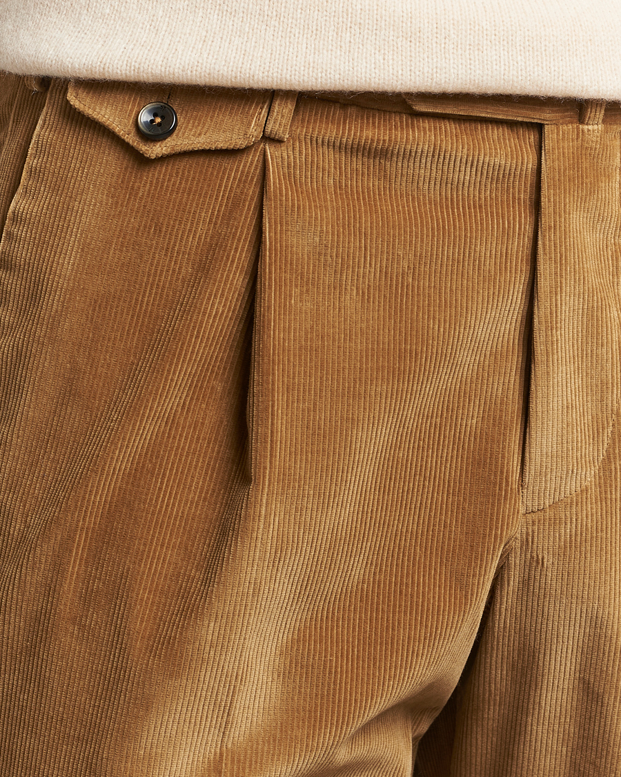 Herren | Hosen | PT01 | Slim Fit Corduroy Trousers Brown
