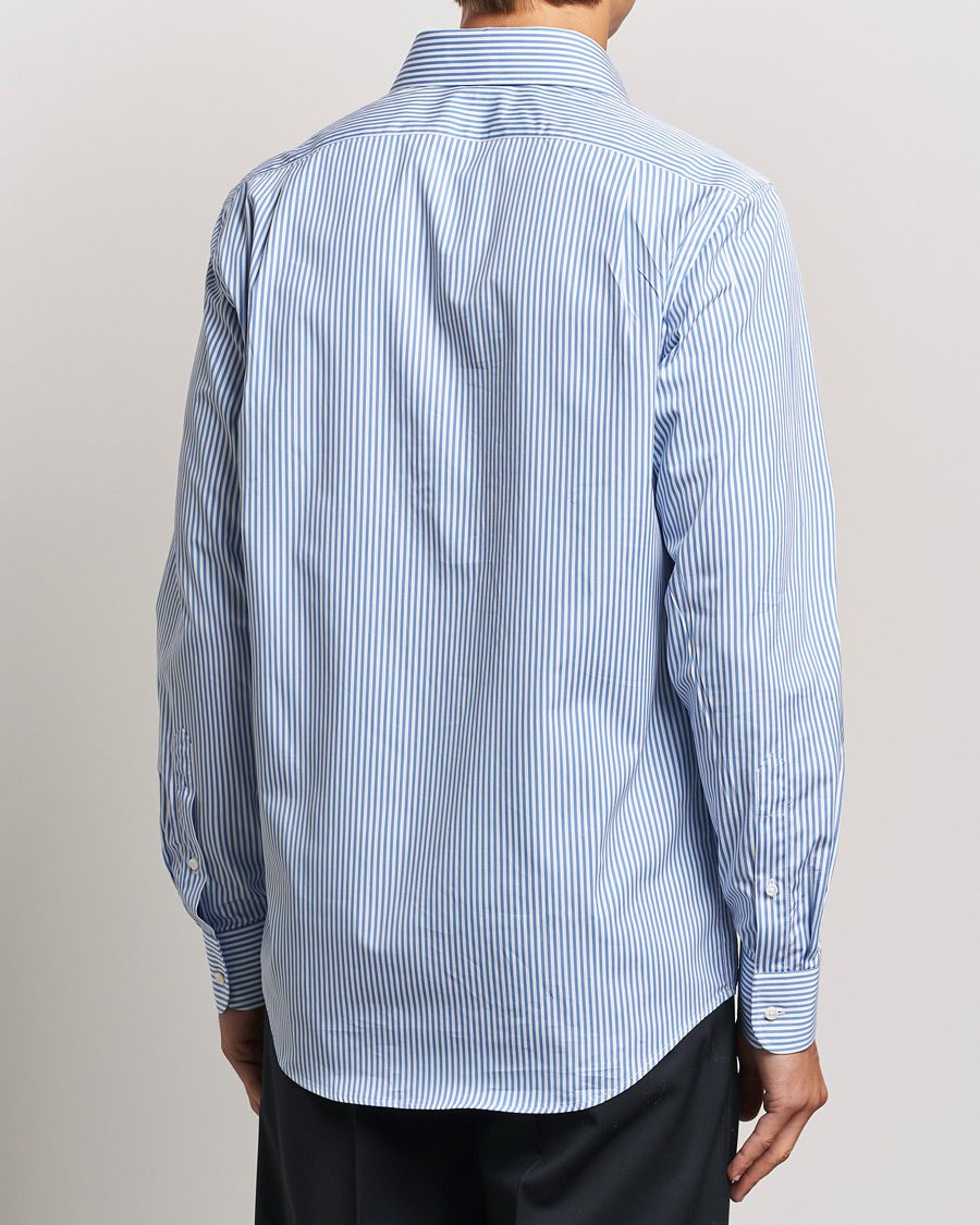 Herren | Hemden | Ralph Lauren Purple Label | Pop Stripe Cotton Shirt Light Blue