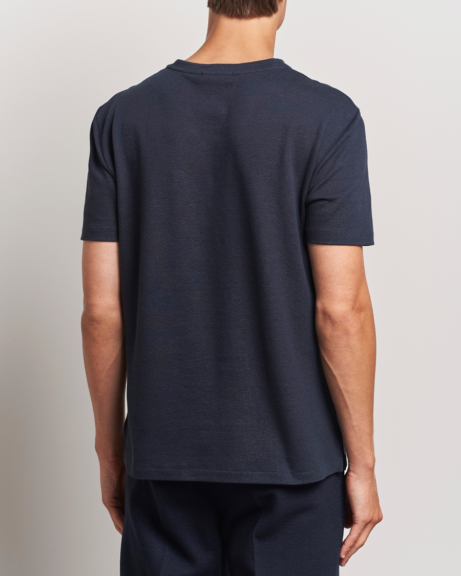 Herren | T-Shirts | Ralph Lauren Purple Label | Knitted Pocket T-Shirt Navy
