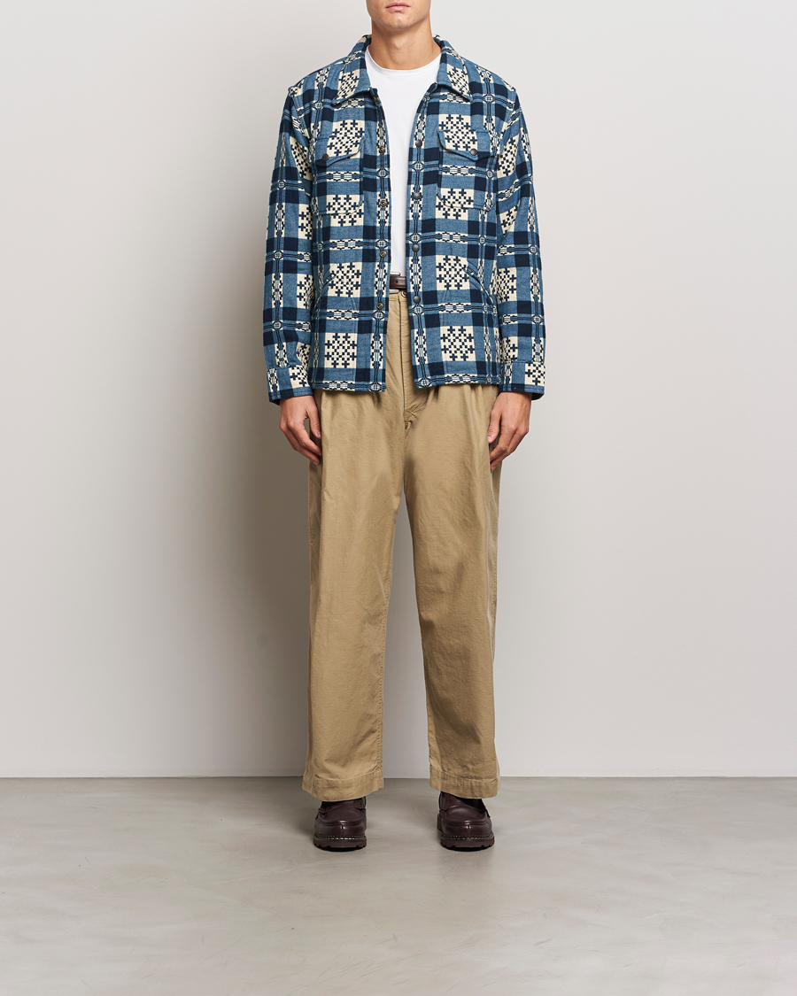 Herren | Hemden | RRL | Brown Bear Plaid Shirt Cream/Navy