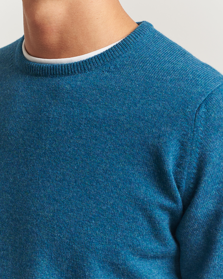 Herren | Pullover | William Lockie | Rob Lambswool Crewneck Mallard