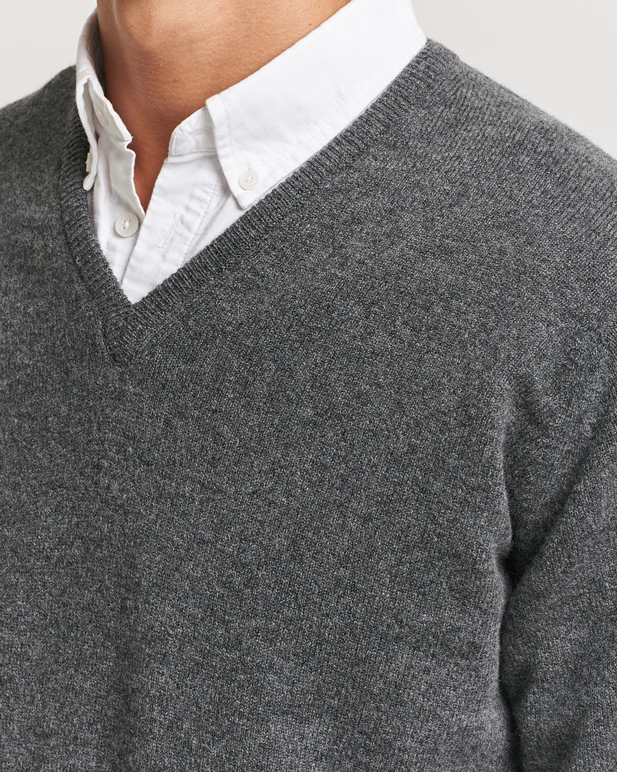 Herren | Pullover | William Lockie | Rob Lambswool V-Neck Cliff