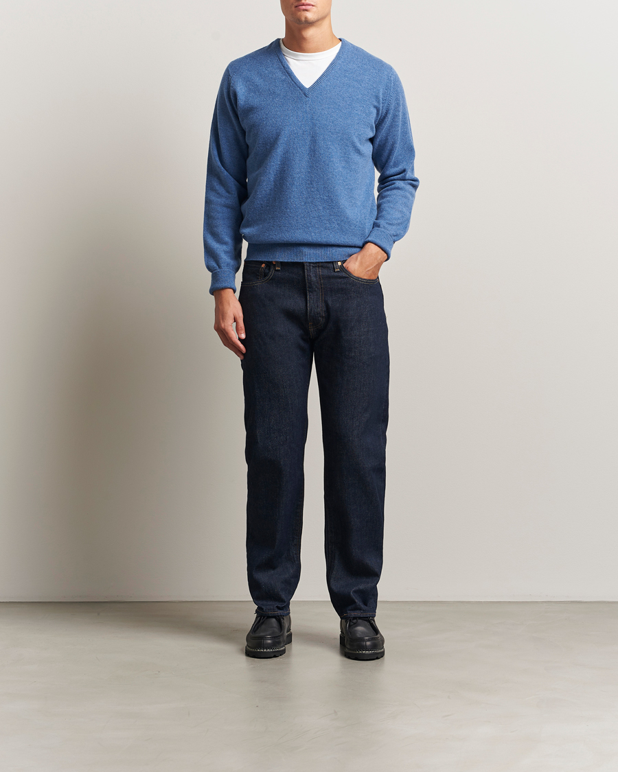 Herren | Pullover | William Lockie | Rob Lambswool V-Neck Clyde