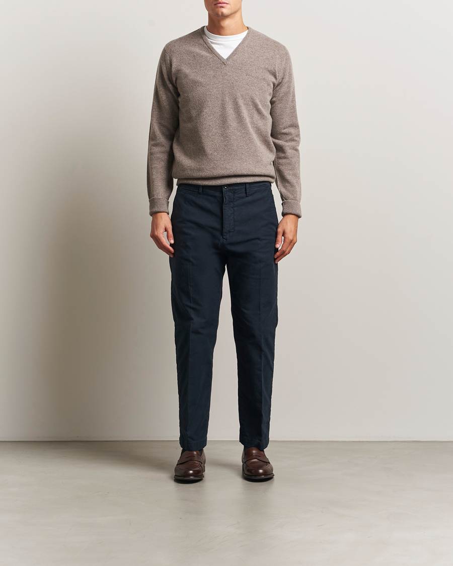 Herren | Pullover | William Lockie | Rob Lambswool V-Neck Vole