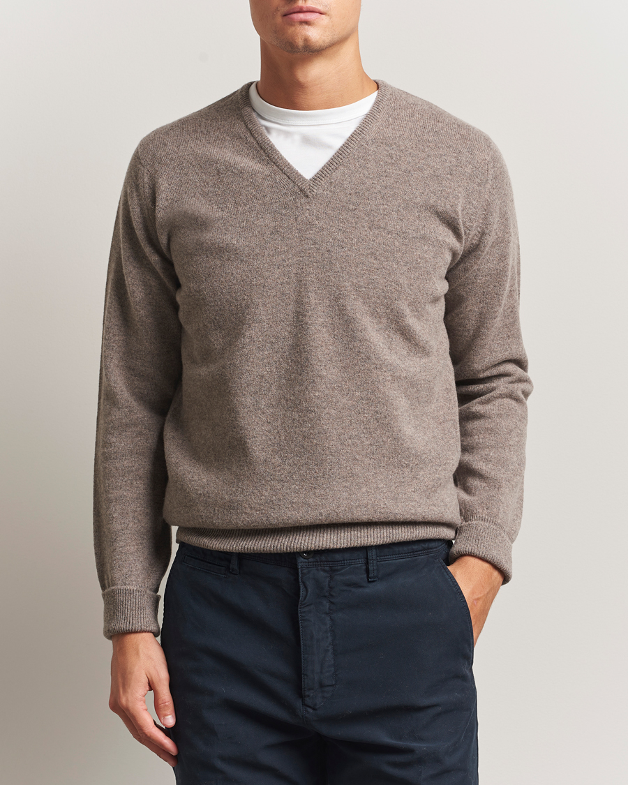 Herren | Pullover | William Lockie | Rob Lambswool V-Neck Vole
