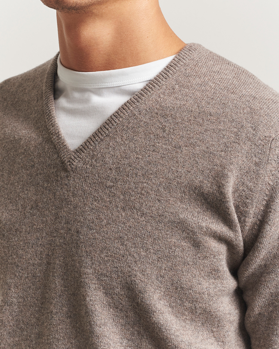 Herren | Pullover | William Lockie | Rob Lambswool V-Neck Vole