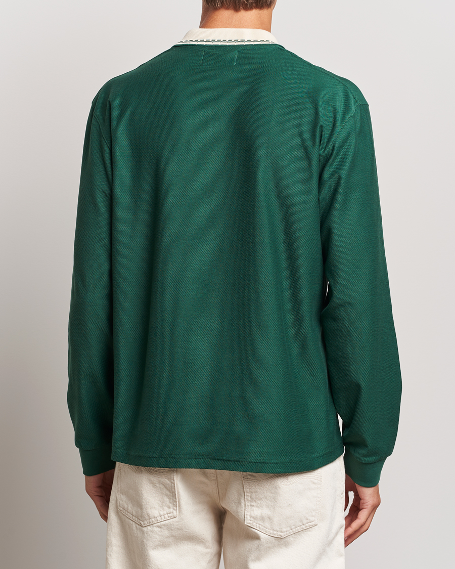Herren | Pullover | Palmes | Rio Long Sleeve Zip Polo Dark Green