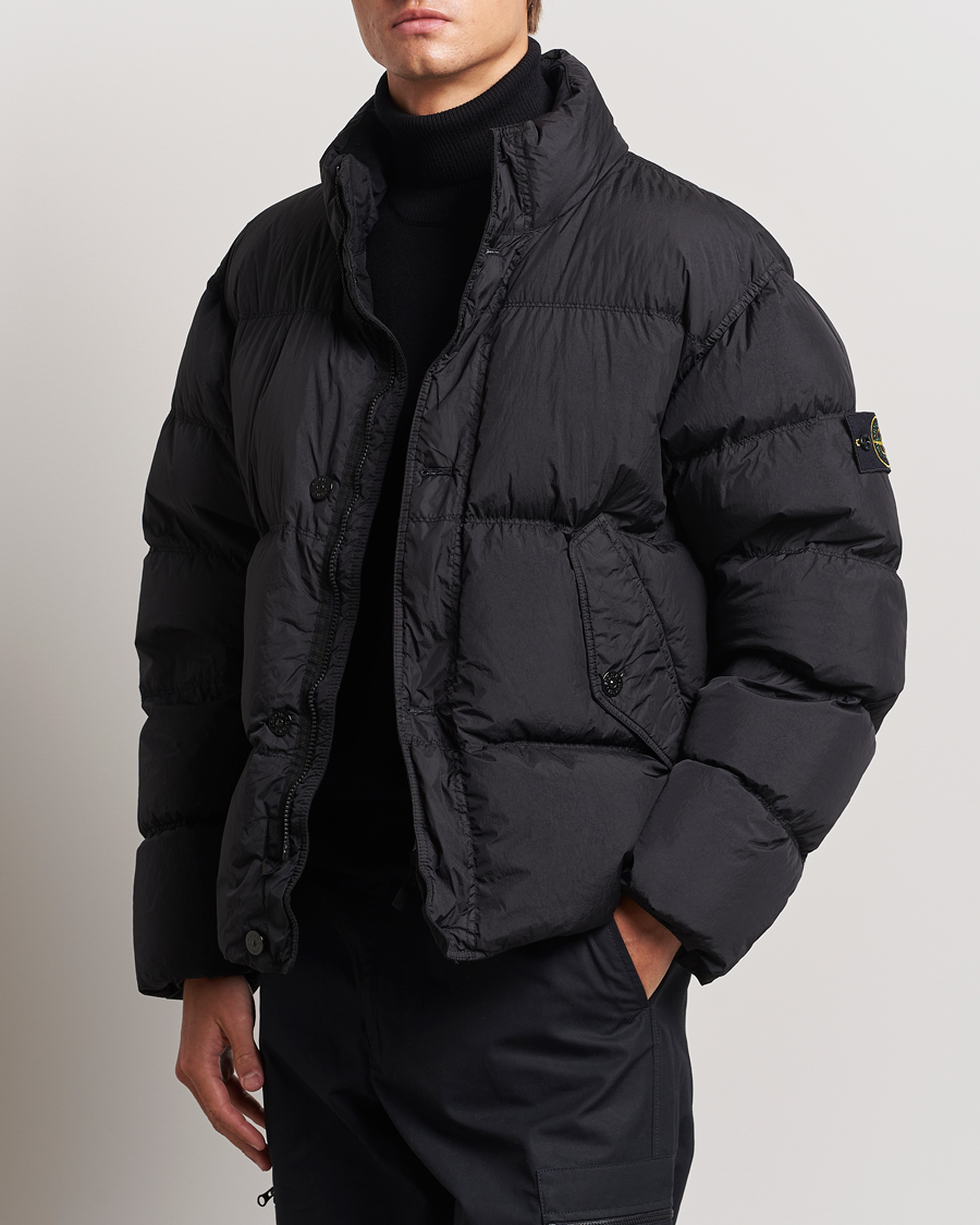 Herren | Jacken | Stone Island | Garment Dyed Recycled Nylon Down Jacket Black