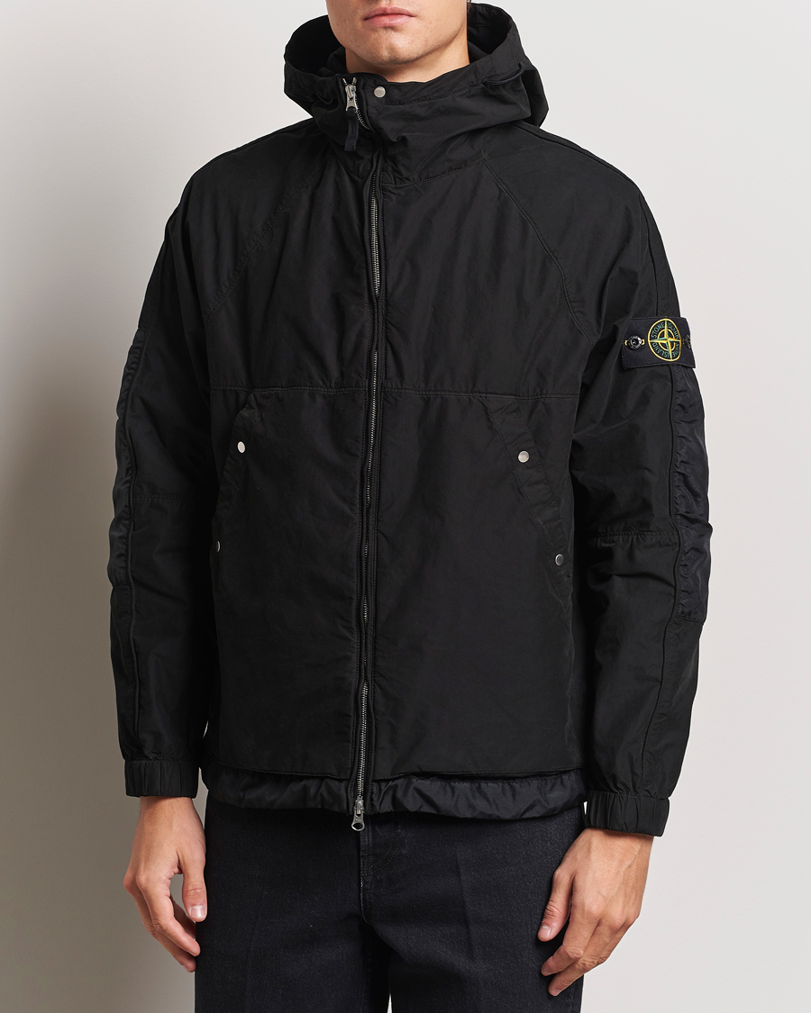 Herren | Jacken | Stone Island | Hooded Lightweight Tela Jacket Black