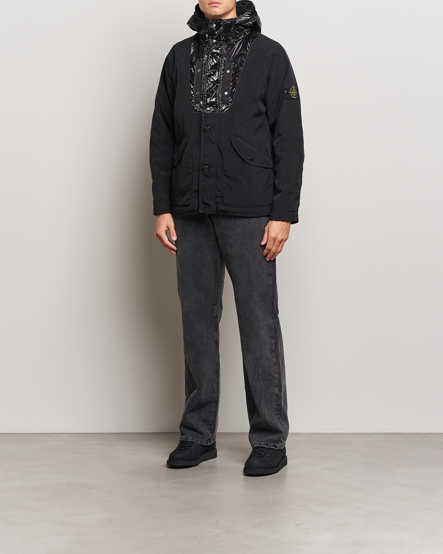 Herren | Jacken | Stone Island | Opaque Nylon Twill Garment Dyed Jacket Black