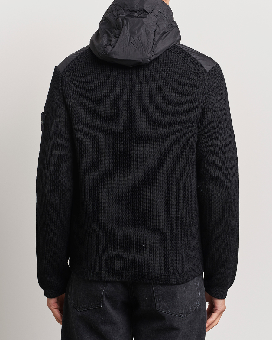 Herren | Jacken | Stone Island | Crinkle Reps Hybrid Wool Jacket Black