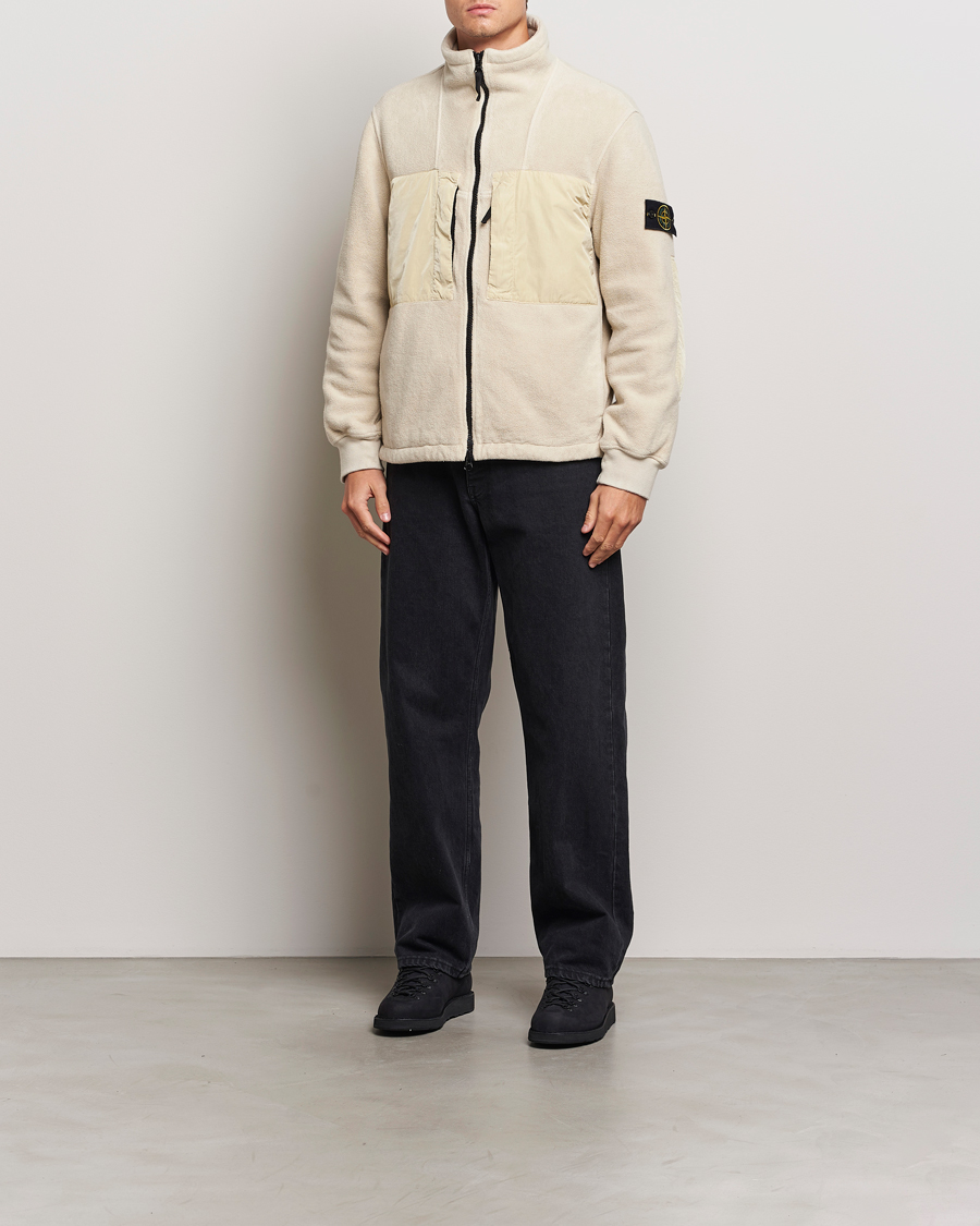 Herren | Jacken | Stone Island | Nylon Cotton Fleece Jacket Plaster