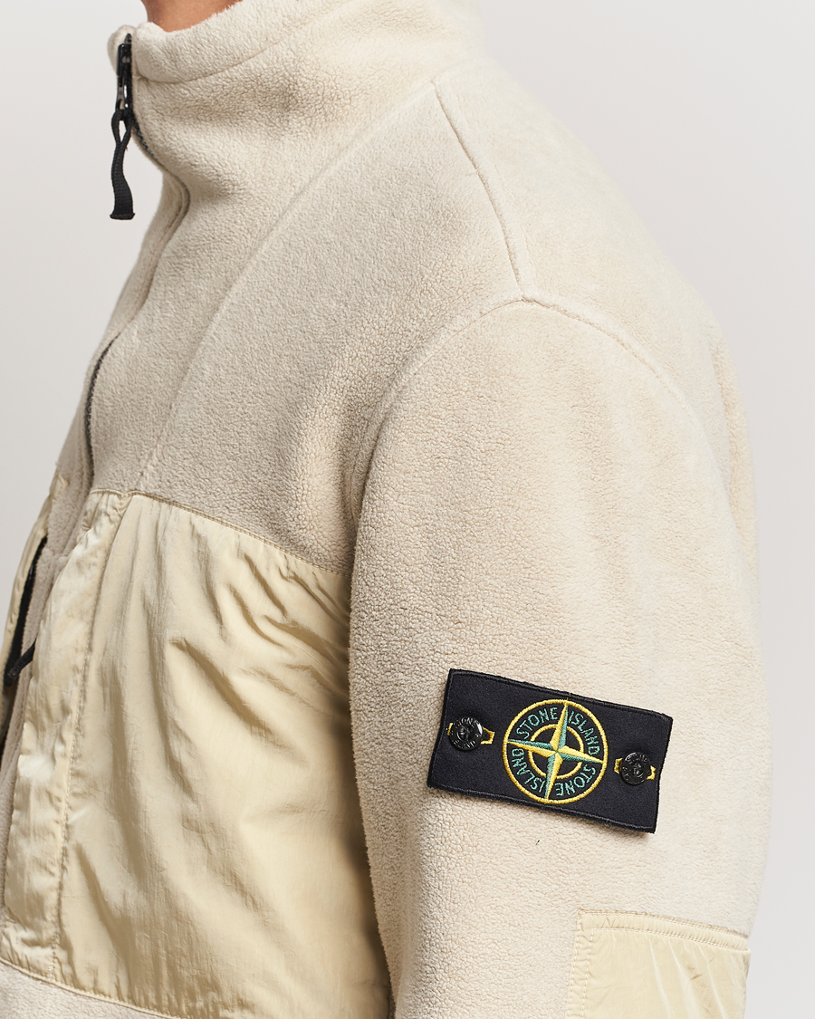 Herren | Jacken | Stone Island | Nylon Cotton Fleece Jacket Plaster
