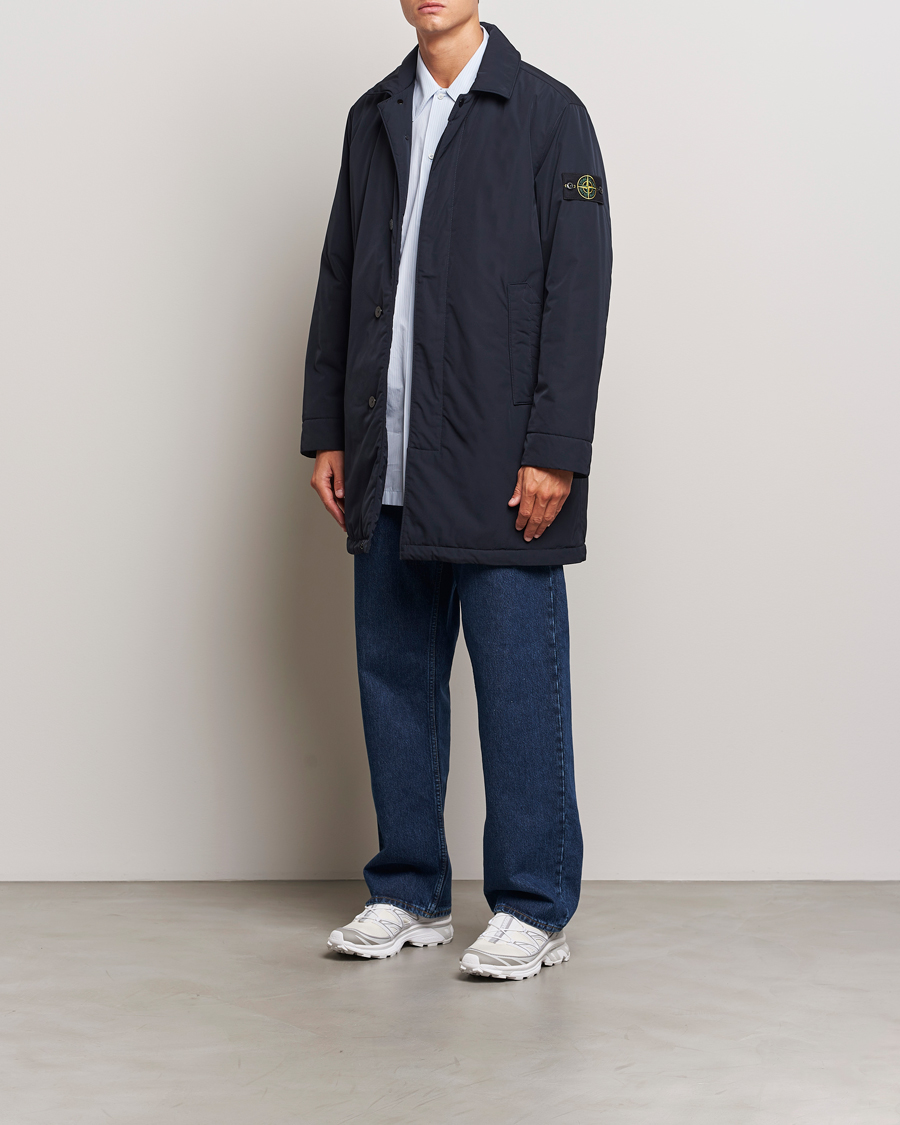 Herren | Jacken | Stone Island | Micro Twill Padded Coat Navy Blue