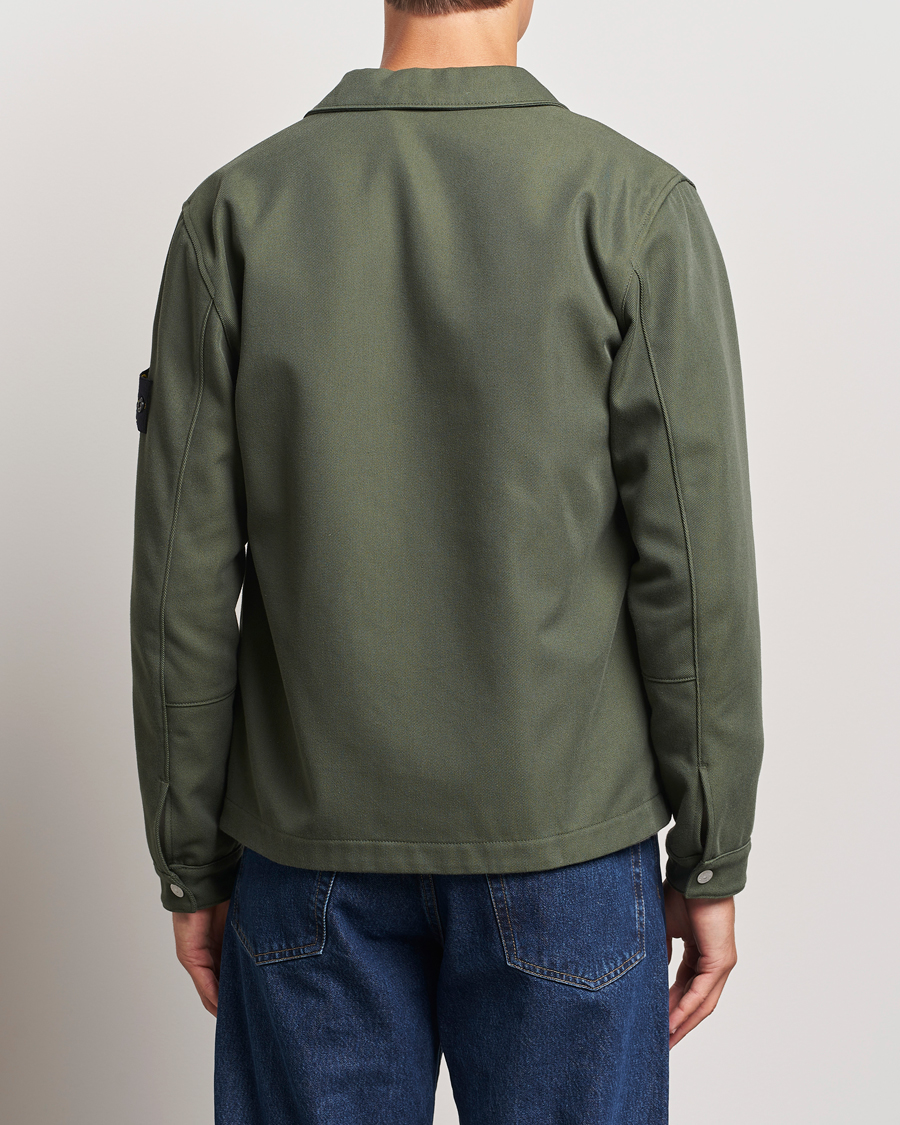 Herren | Hemden | Stone Island | Cotton Nylon Zip Overshirt Musk