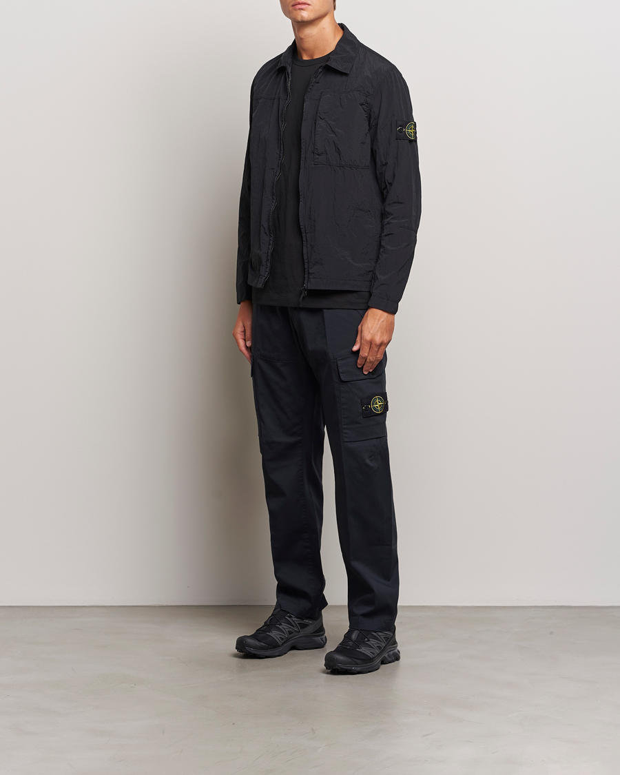 Herren | Hemden | Stone Island | Nylon Metal Zip Overshirt Black