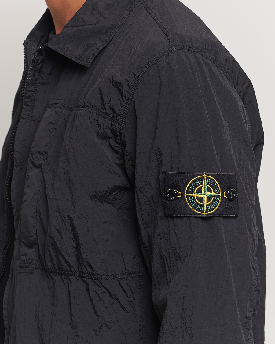 Herren | Hemden | Stone Island | Nylon Metal Zip Overshirt Black
