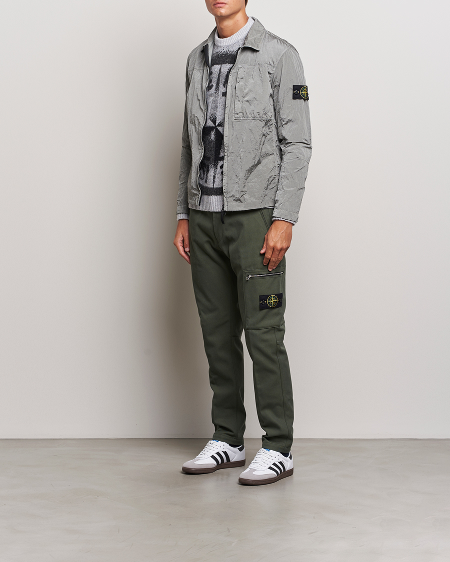 Herren | Hemden | Stone Island | Nylon Metal Zip Overshirt Grey