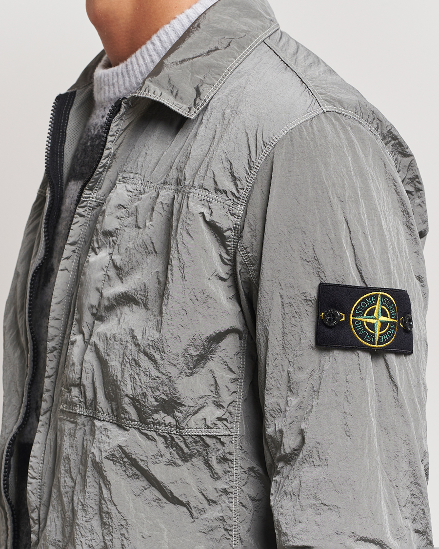 Herren | Hemden | Stone Island | Nylon Metal Zip Overshirt Grey