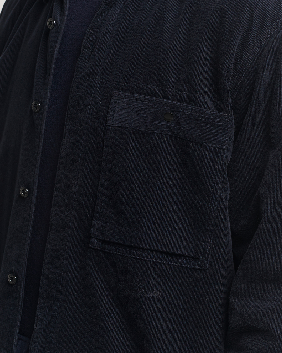 Herren | Hemden | Stone Island | Cotton Cord Overshirt Navy Blue