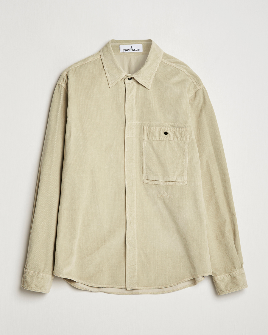 Herren | Hemden | Stone Island | Cotton Cord Overshirt Plaster