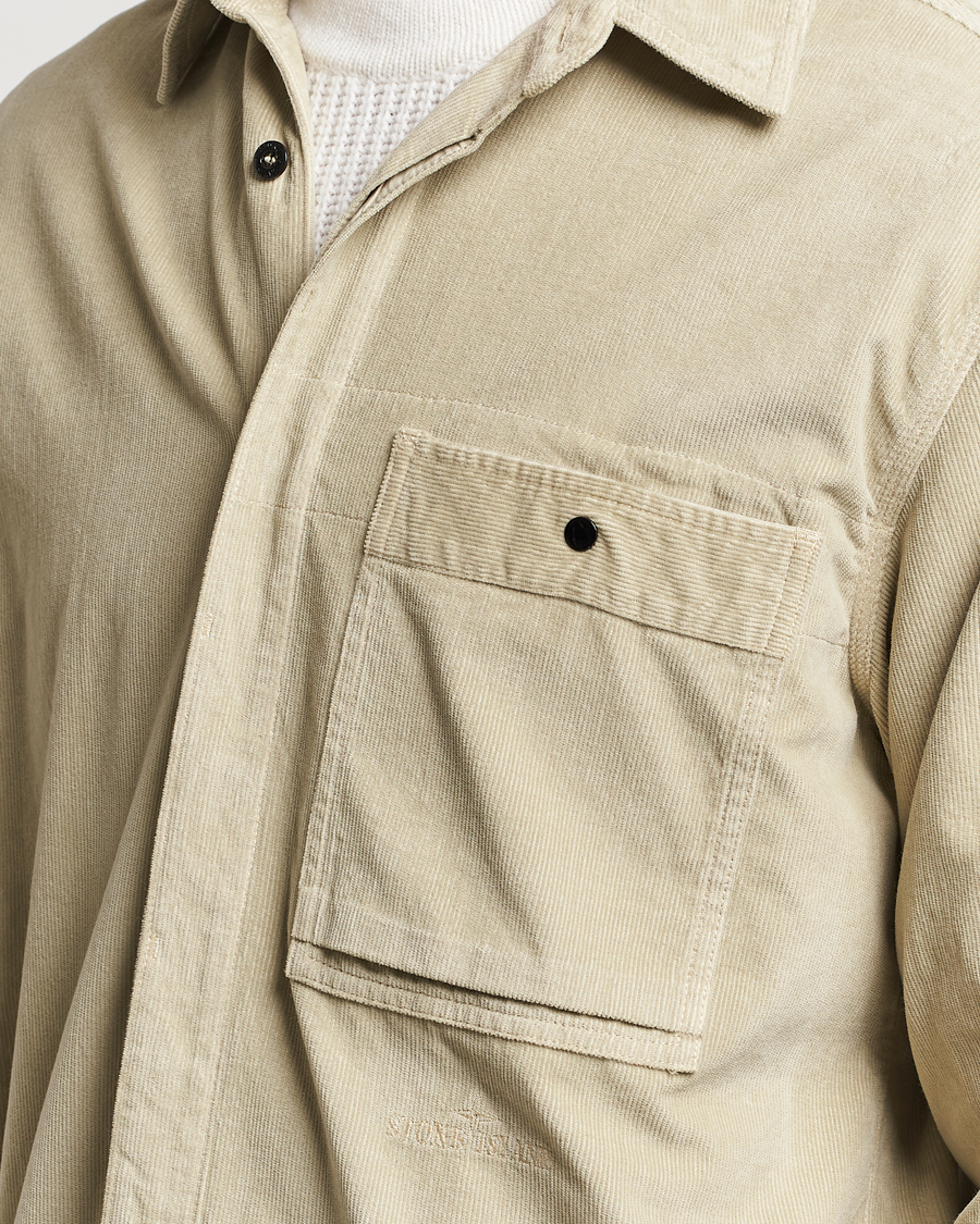 Herren | Hemden | Stone Island | Cotton Cord Overshirt Plaster