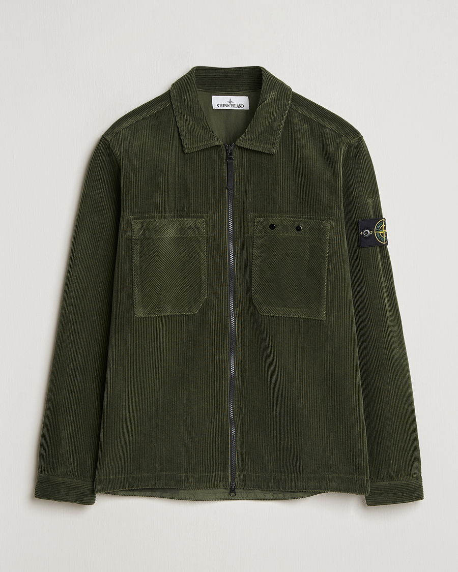 Herren | Hemden | Stone Island | Garment Dyed Corduroy Overshirt Musk
