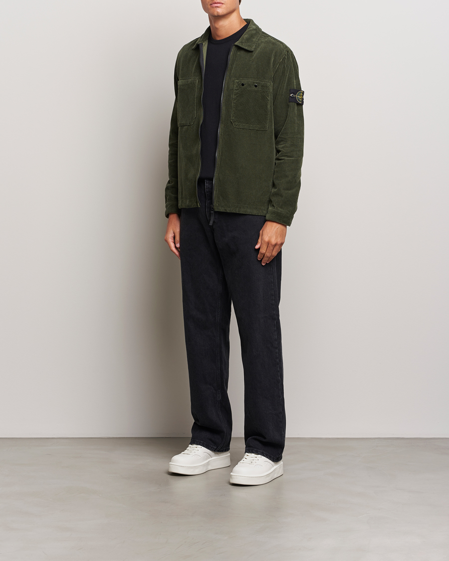 Herren | Hemden | Stone Island | Garment Dyed Corduroy Overshirt Musk
