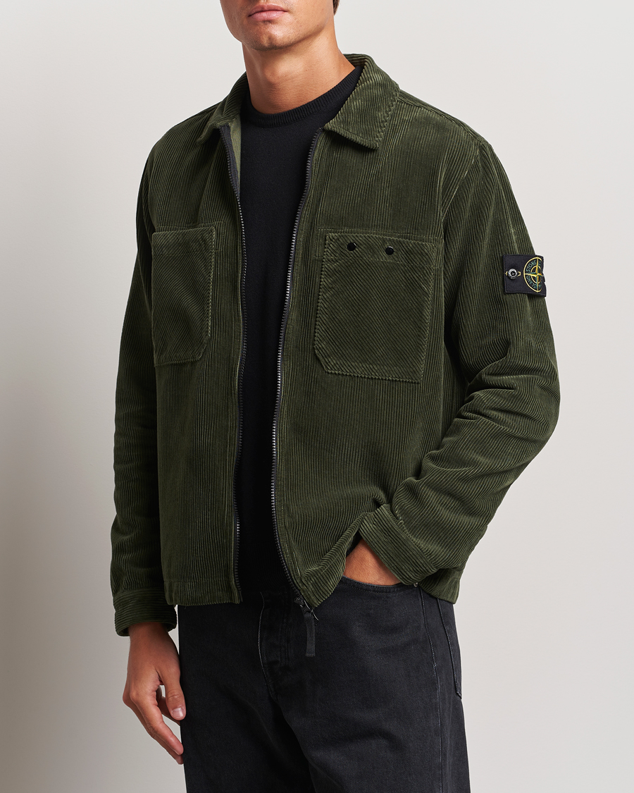 Herren | Hemden | Stone Island | Garment Dyed Corduroy Overshirt Musk