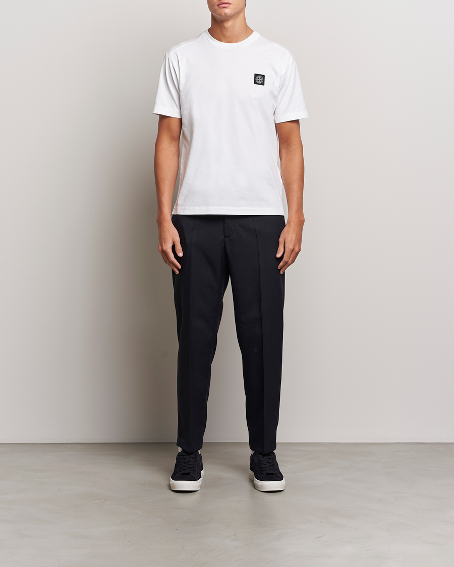 Herren | T-Shirts | Stone Island | Garment Dyed Jersey T-Shirt White