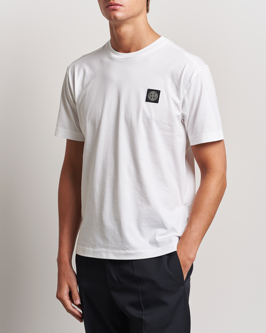 Herren | T-Shirts | Stone Island | Garment Dyed Jersey T-Shirt White