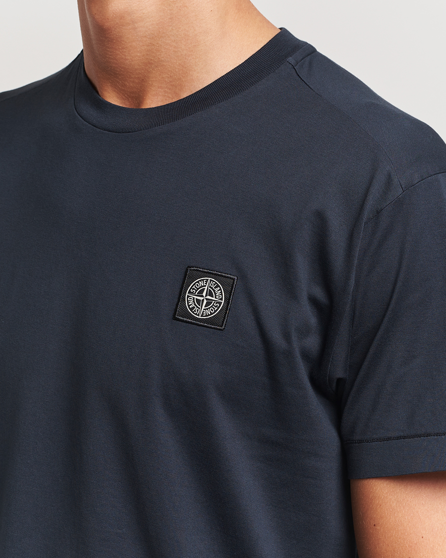 Herren | T-Shirts | Stone Island | Garment Dyed Jersey T-Shirt Navy Blue