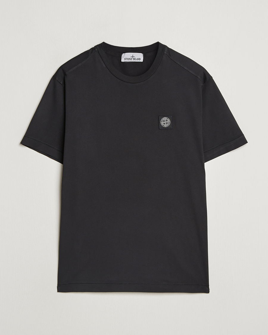 Herren | T-Shirts | Stone Island | Garment Dyed Jersey T-Shirt Black