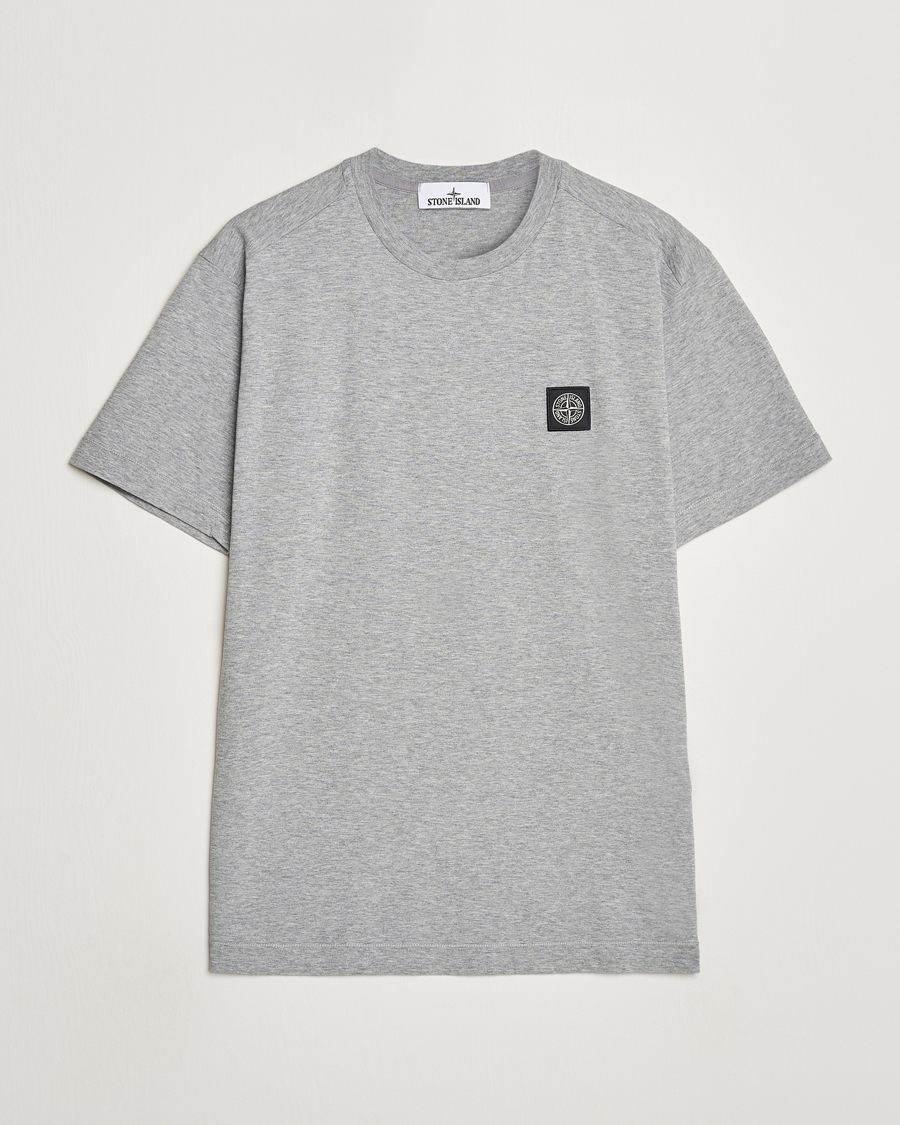 Herren | T-Shirts | Stone Island | Garment Dyed Jersey T-Shirt Melange Grey