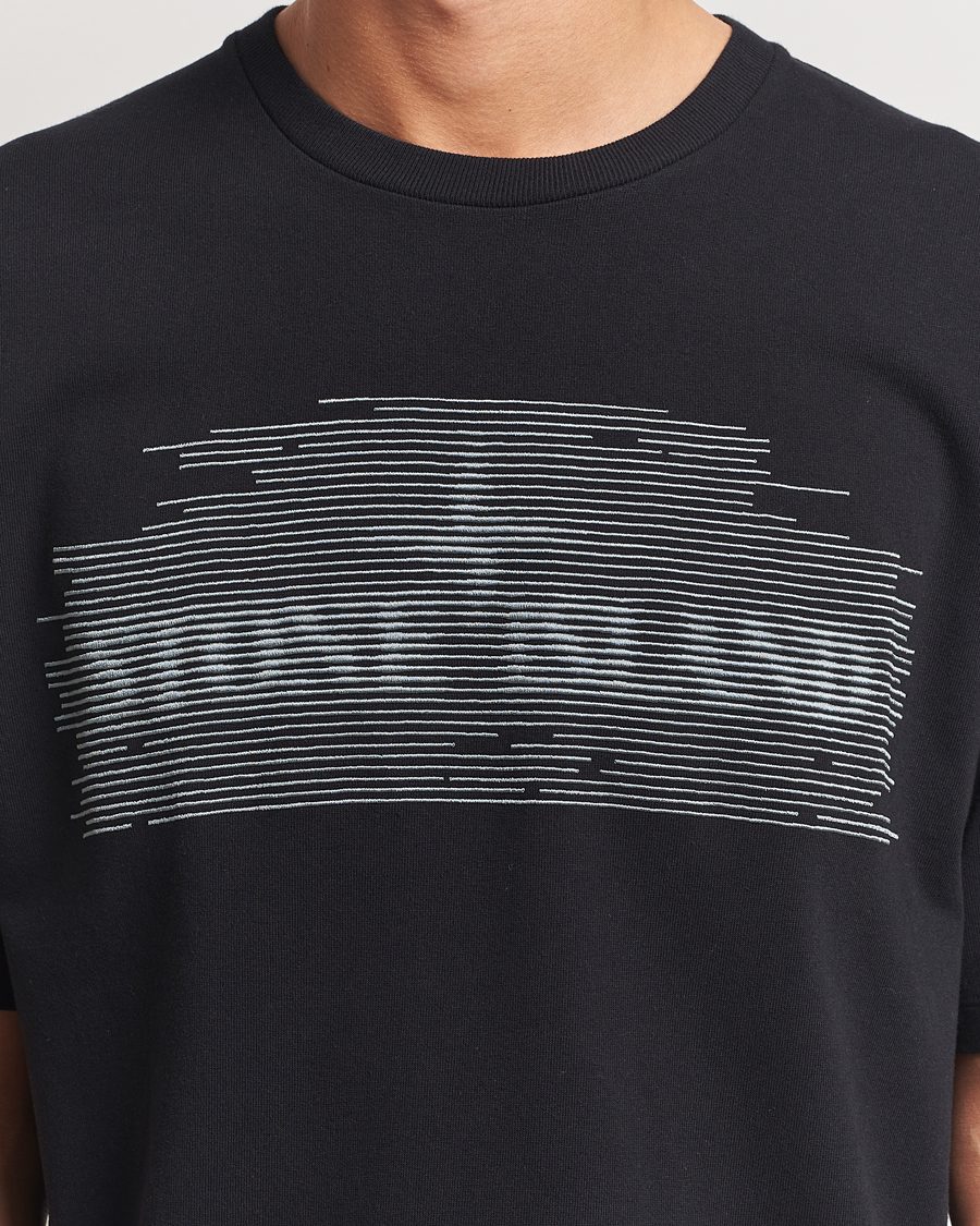 Herren | T-Shirts | Stone Island | Garment Dyed Embroidery Logo T-Shirt Black