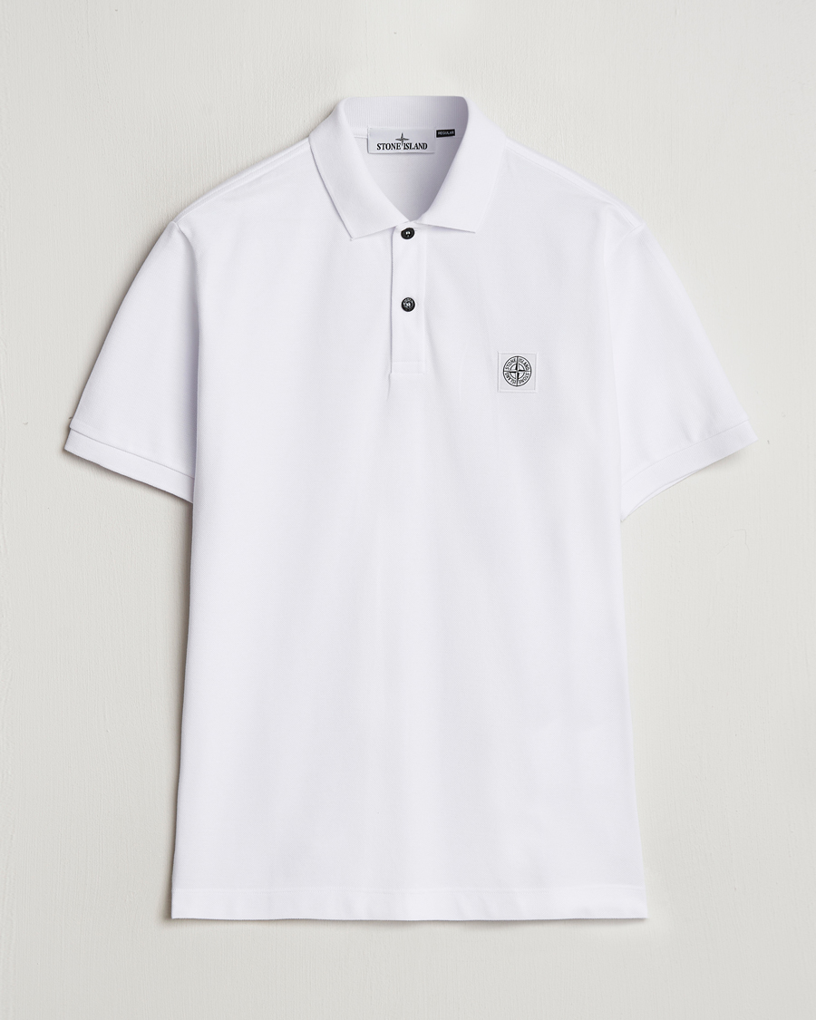 Herren | Poloshirts | Stone Island | Cotton Pique Polo White