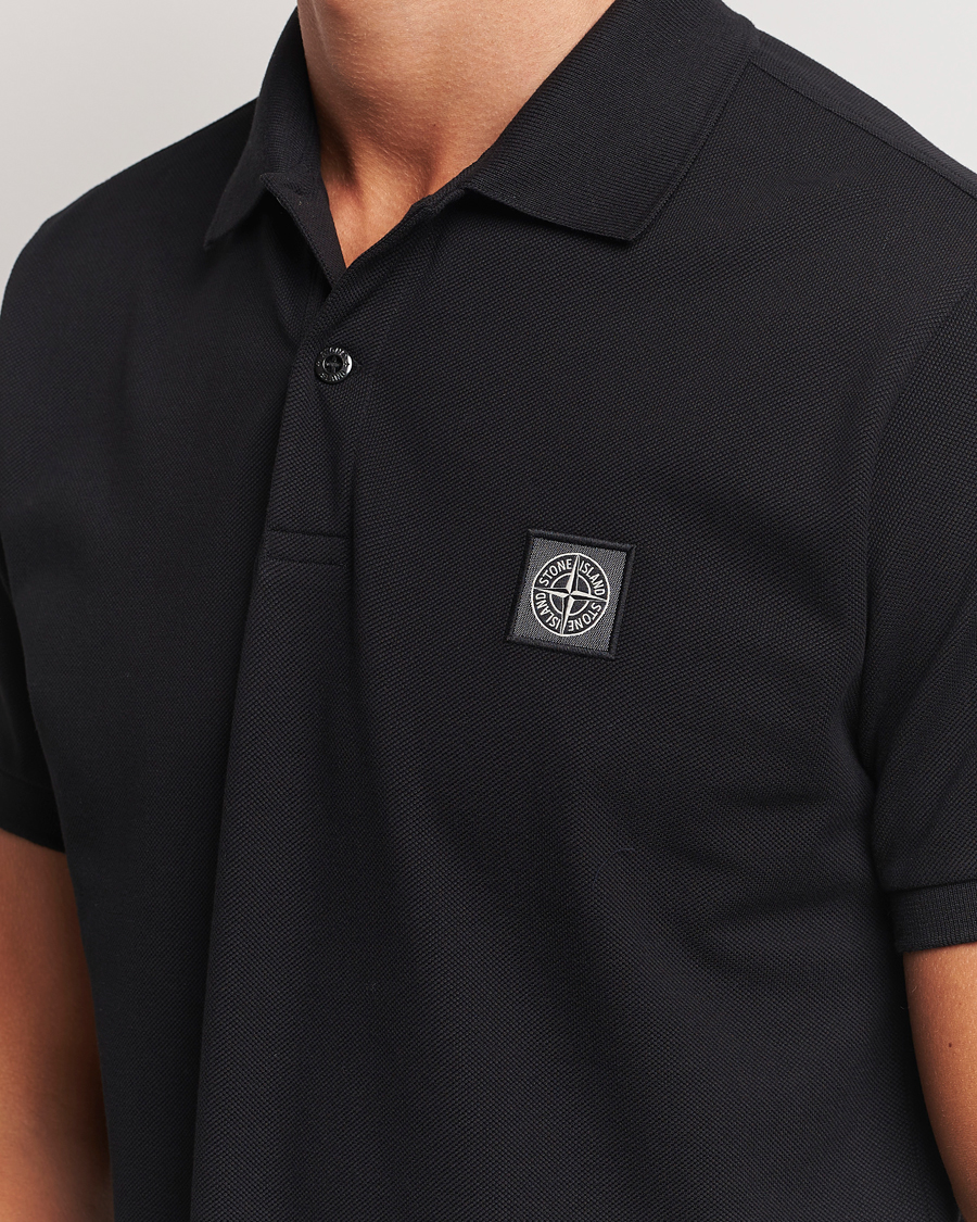 Herren | Poloshirts | Stone Island | Cotton Pique Polo Black