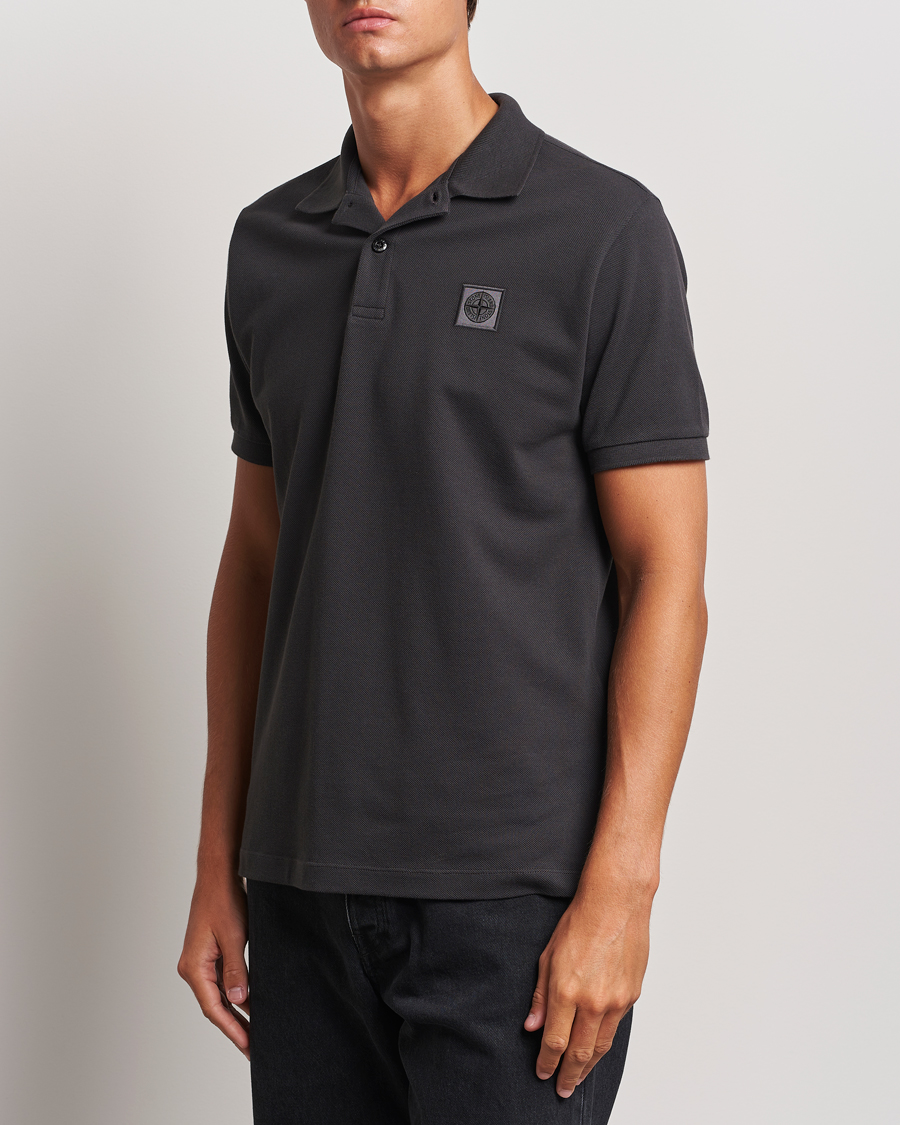 Herren | Poloshirts | Stone Island | Cotton Pique Polo Lead Grey