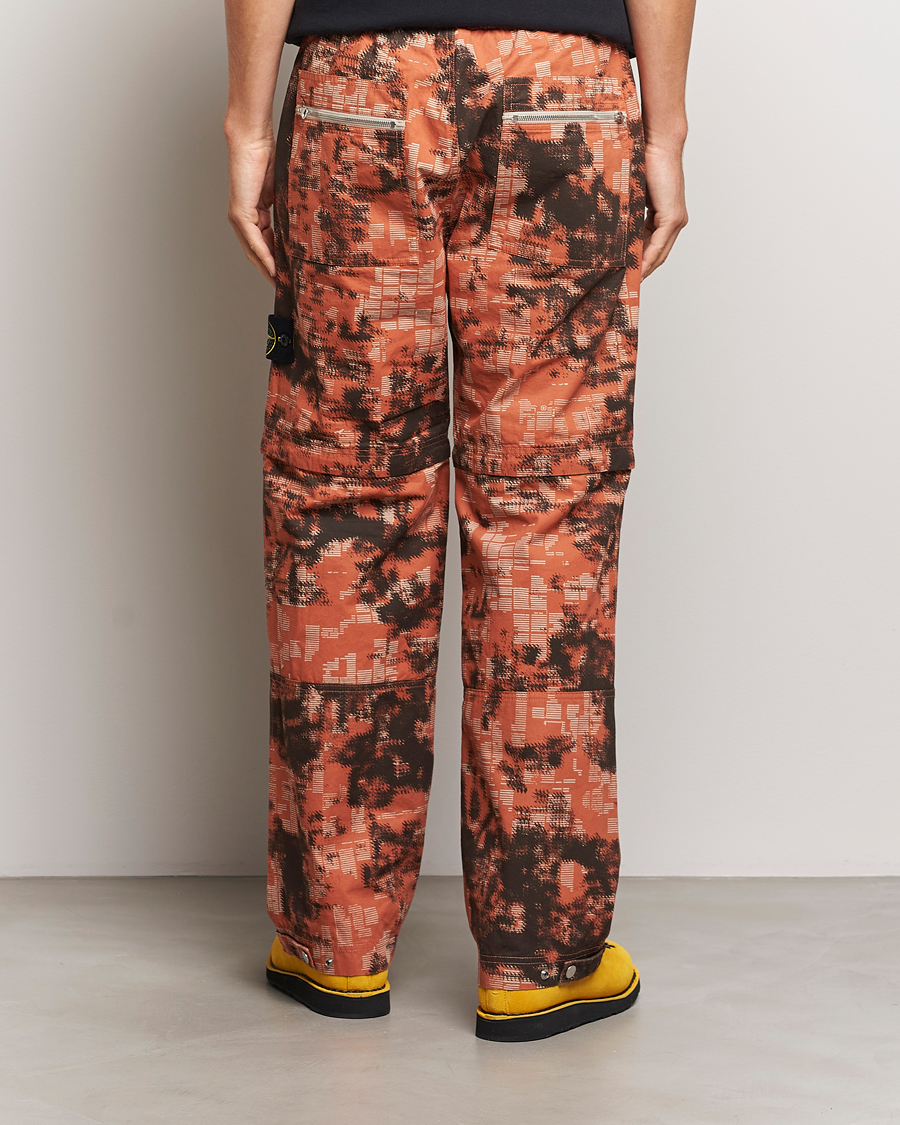 Herren | Hosen | Stone Island | Brused Cotton Canvas Camo Cargo Pants Orange