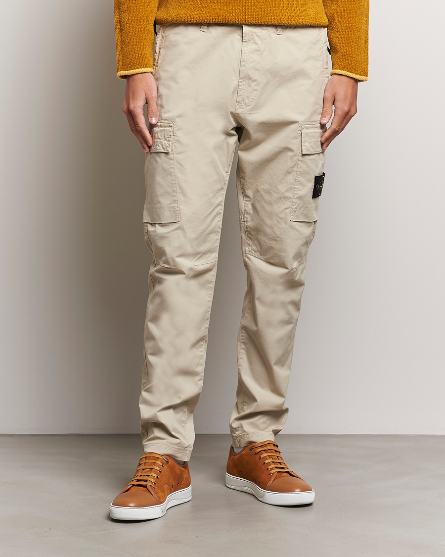 Herren | Hosen | Stone Island | Stretch Cotton Gabardine Trousers Plaster