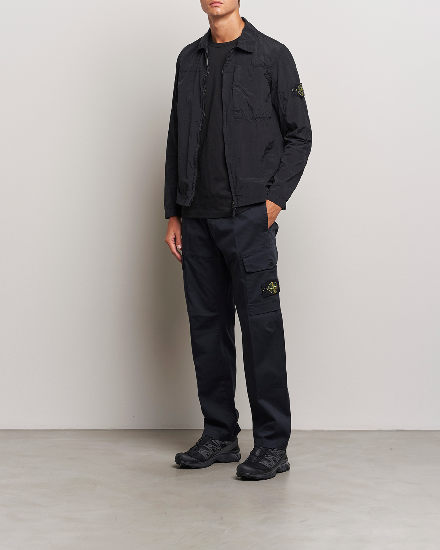 Herren | Hosen | Stone Island | Cotton Satin Cargo Pants Navy Blue