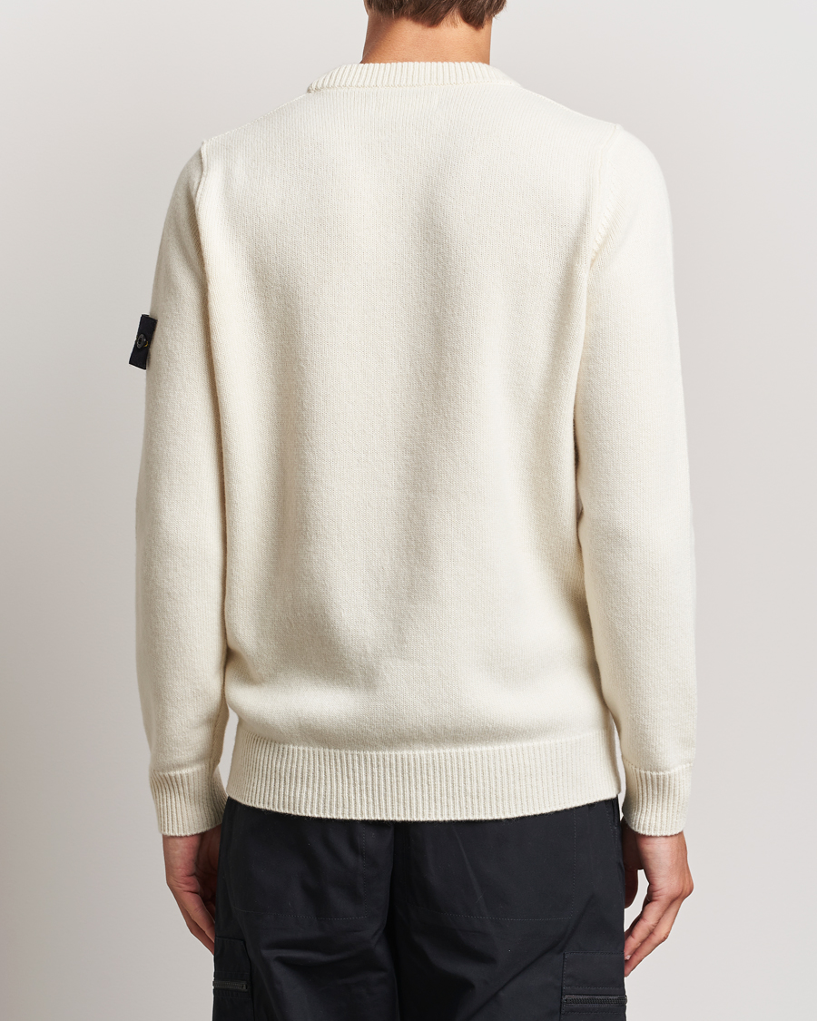 Herren | Pullover | Stone Island | Knitted Lambwool Sweater Natural
