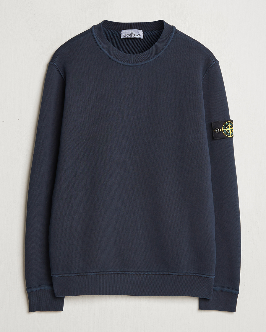 Herren | Pullover | Stone Island | Old Dyed Cotton Sweatshirt Navy Blue
