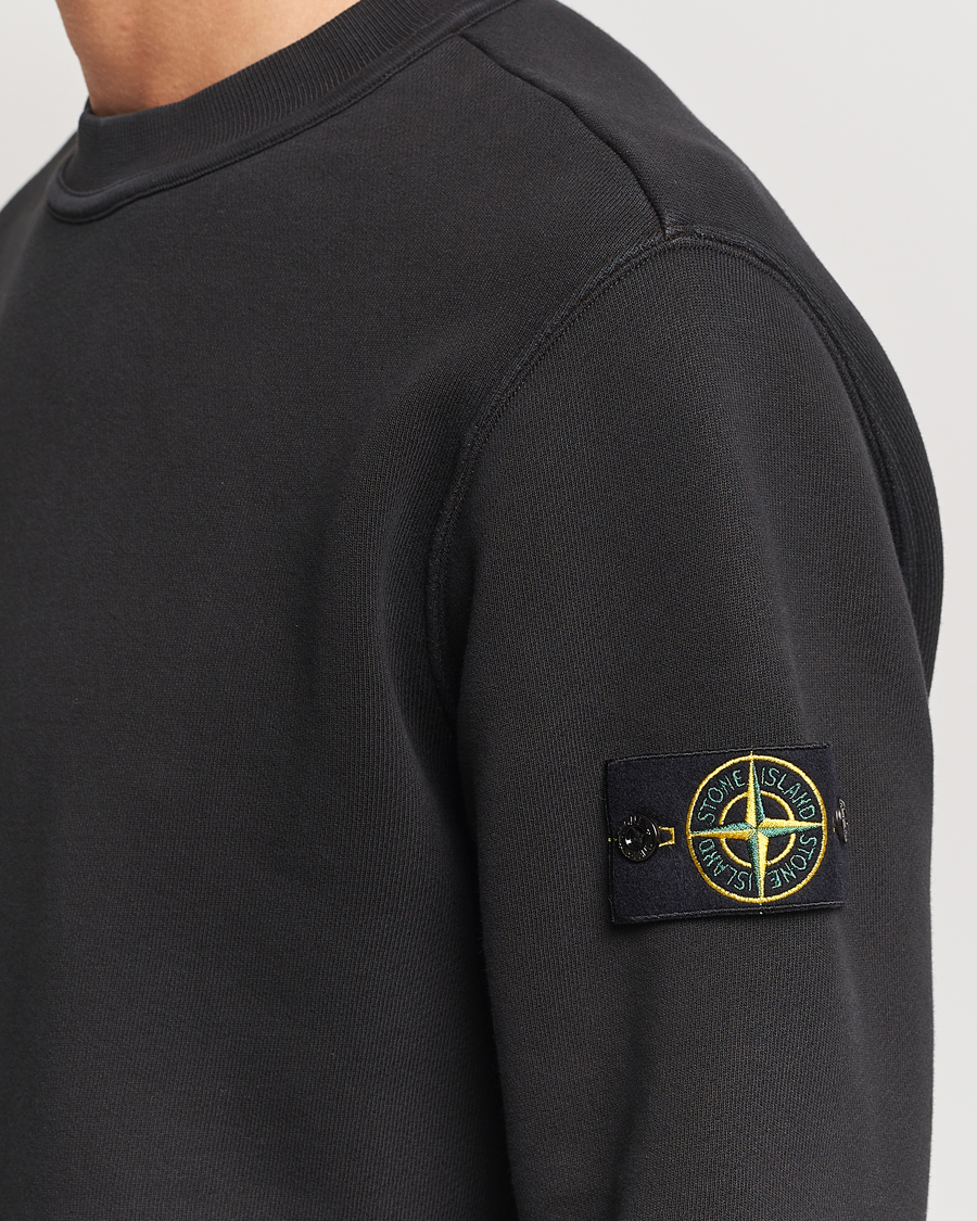 Herren | Pullover | Stone Island | Old Dyed Cotton Sweatshirt Black