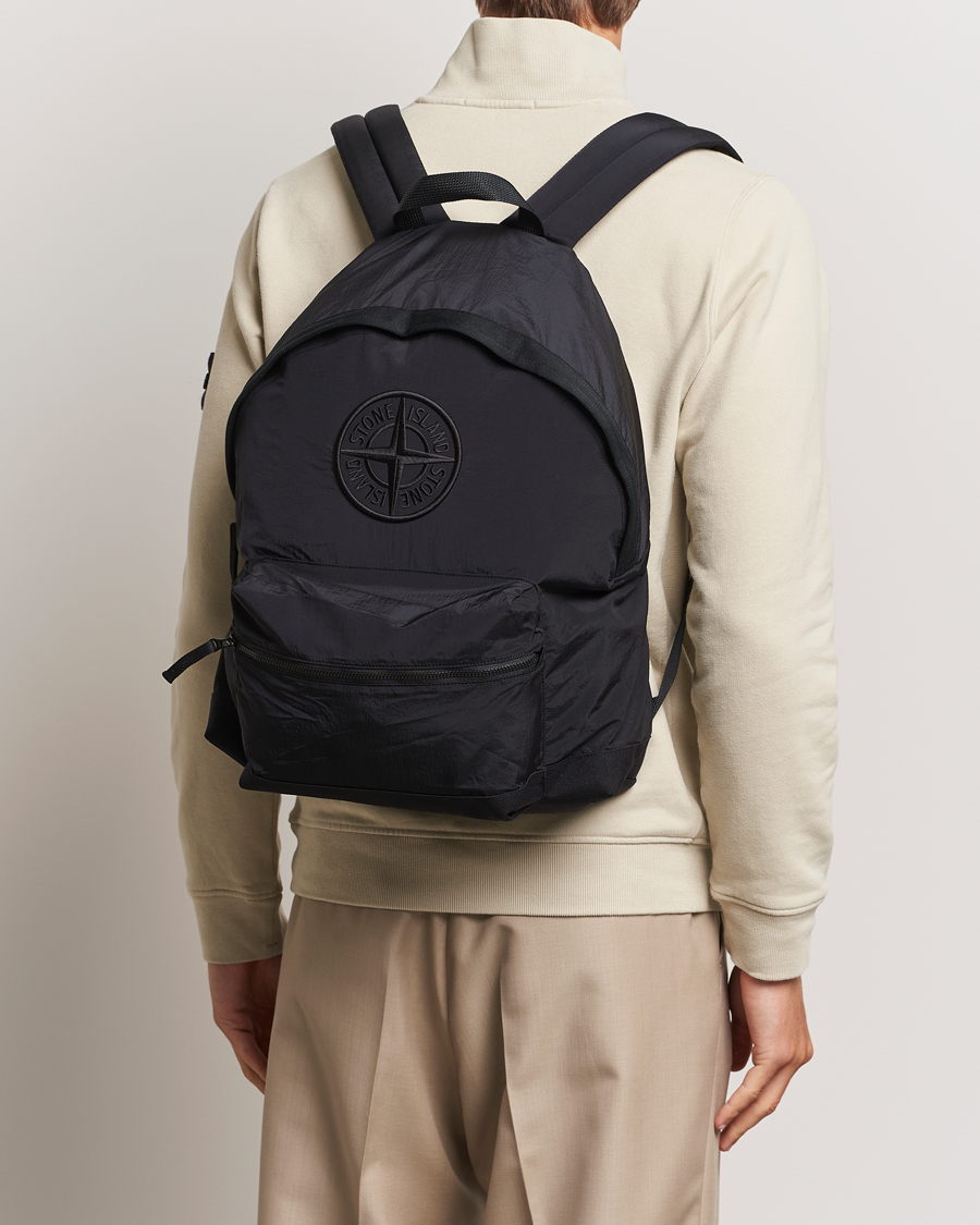 Herren | Stone Island Nylon Metal Backpack Black | Stone Island | Nylon Metal Backpack Black